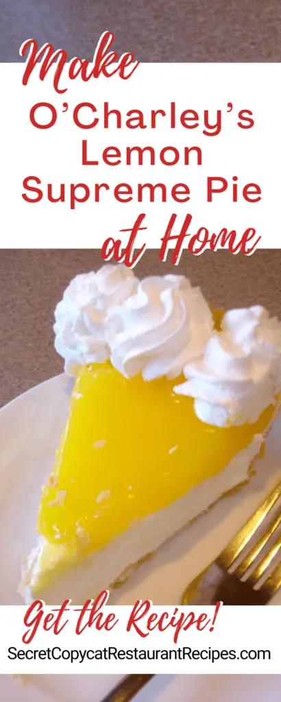 O’Charley’s Lemon Supreme Pie Recipe