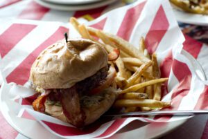 TGI Fridays NY Cheddar and Bacon Burger Recipe