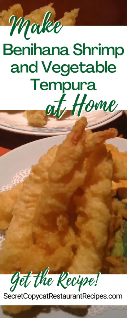 Benihana Shrimp and Vegetable Tempura Recipe