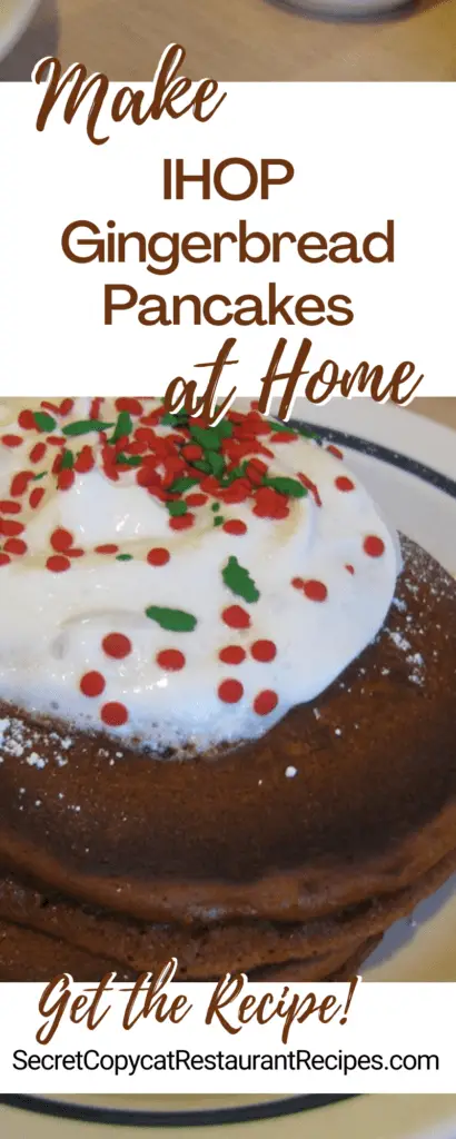 IHOP Gingerbread Pancakes Recipe