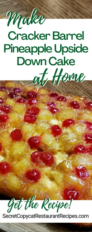 Cracker Barrel Pineapple Upside Down Cake Recipe