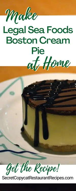 Legal Sea Foods Boston Cream Pie Recipe