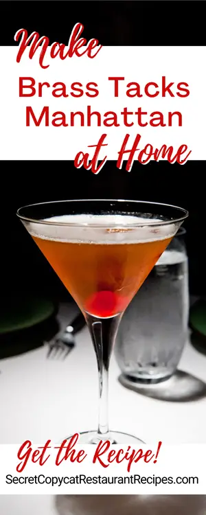 Brass Tacks Manhattan Cocktail Recipe