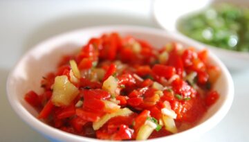 Blue Mesa Grill Roasted Red Pepper and Ancho Salsa Recipe