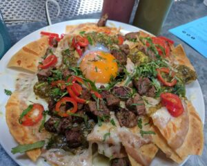 Petty Cash Taqueria Steak and Egg Nachos Recipe