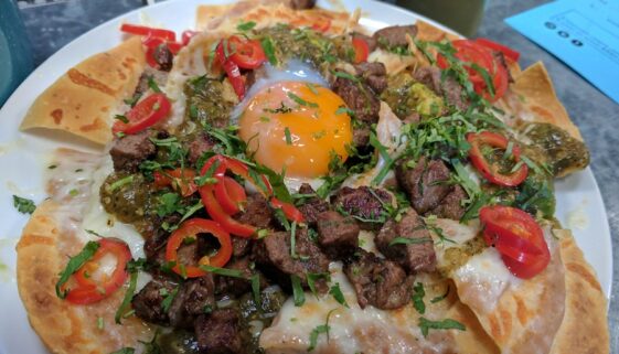 Petty Cash Taqueria Steak and Egg Nachos Recipe