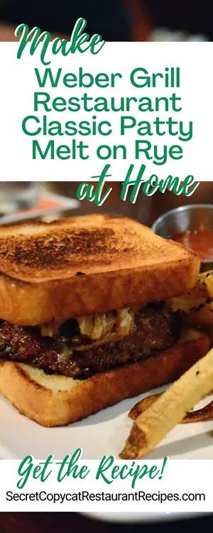 Weber Grill Restaurant Classic Patty Melt on Rye Recipe