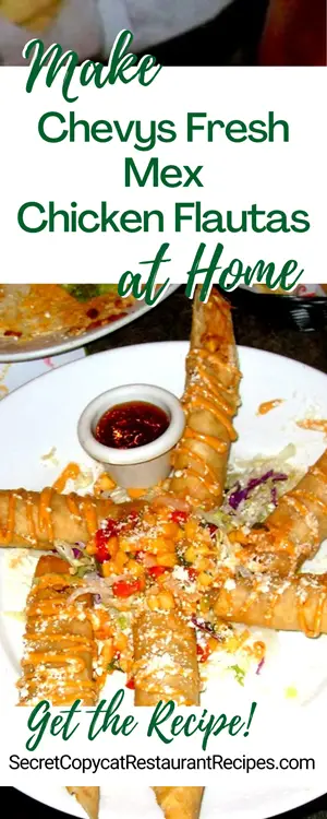 Chevys Fresh Mex Chicken Flautas Recipe