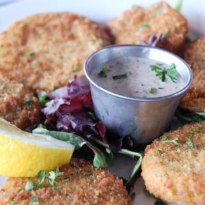 Dinosaur Bar-B-Que Fried Green Tomatoes Recipe