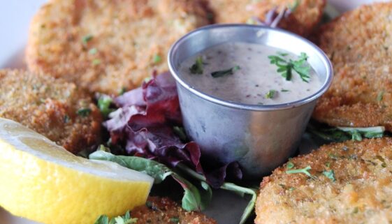 Dinosaur Bar-B-Que Fried Green Tomatoes Recipe