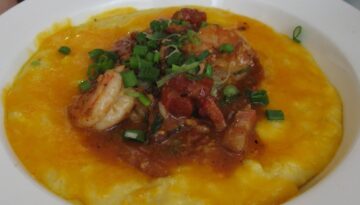 Brenda’s French Soul Food Shrimp & Grits With Tomato-Bacon Relish Recipe