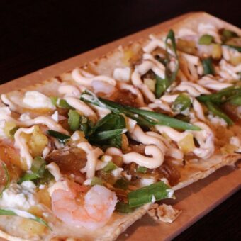 Gordon Biersch Chipotle Shrimp Flatbread Recipe Gordon Biersch Chipotle Shrimp Flatbread Recipe