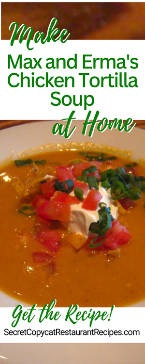 Max and Erma's Chicken Tortilla Soup Recipe