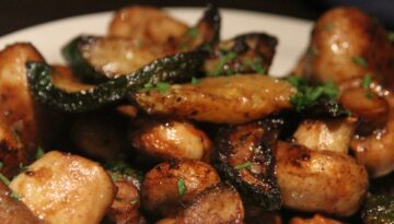 Steak and Ale Sautéed Mushrooms Recipe