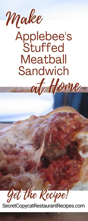 Applebee's Stuffed Meatball Sandwich Recipe