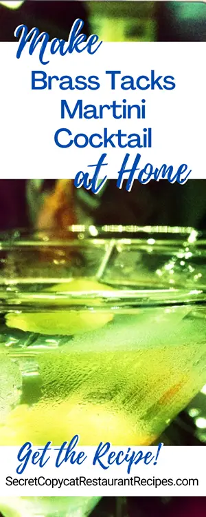 Brass Tacks Martini Cocktail Recipe