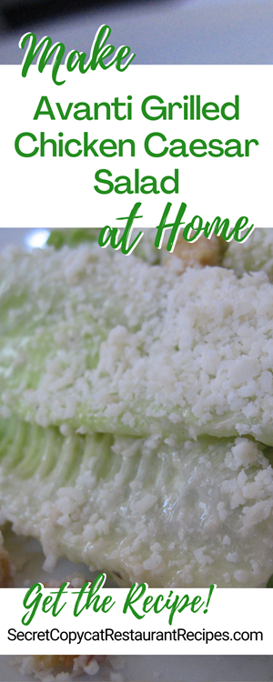 Avanti Grilled Chicken Caesar Salad Recipe