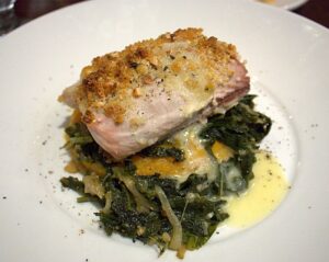 Legal Sea Foods Lemon Crusted Mahi Mahi with Romesco Sauce Recipe