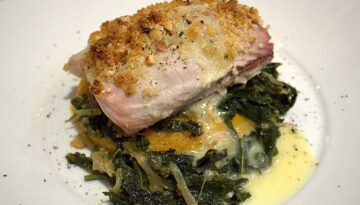 Legal Sea Foods Lemon Crusted Mahi Mahi with Romesco Sauce Recipe