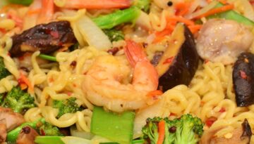 Chinese Restaurant-Style Butterfly Shrimp with Snow Peas Recipe