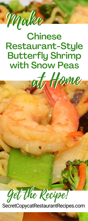Chinese Restaurant-Style Butterfly Shrimp with Snow Peas Recipe