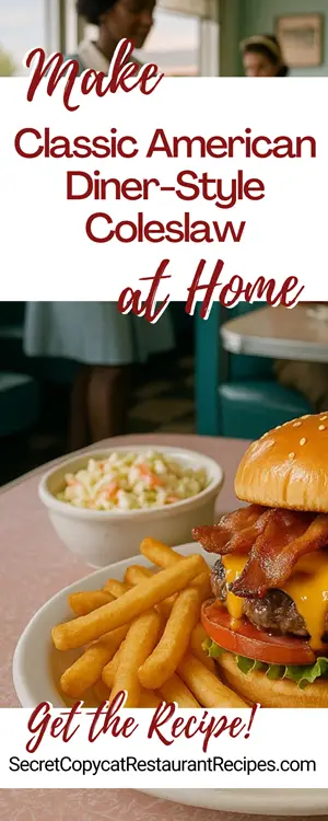 Classic American Diner-Style Coleslaw Recipe