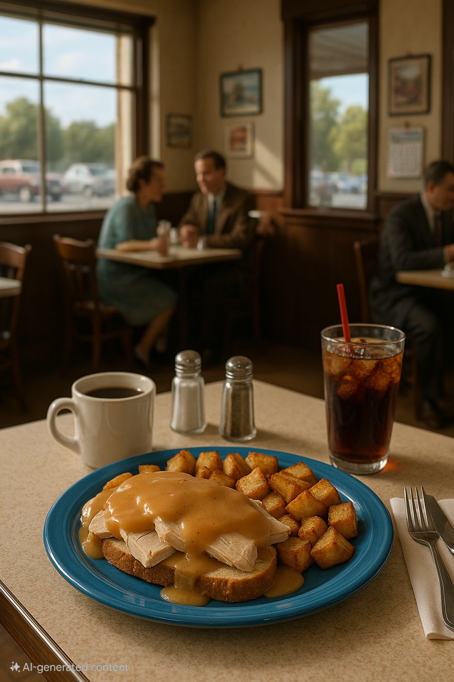 Classic American Diner-Style Open-Faced Turkey Sandwich Recipe