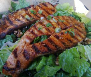 FishBonz Grill Cajun Salmon Salad Recipe