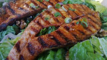 FishBonz Grill Cajun Salmon Salad Recipe