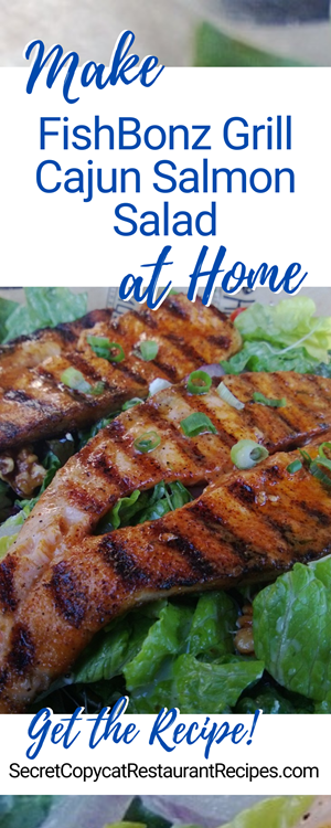 FishBonz Grill Cajun Salmon Salad