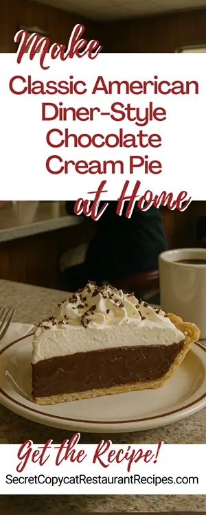 Classic American Diner-Style Chocolate Cream Pie Recipe