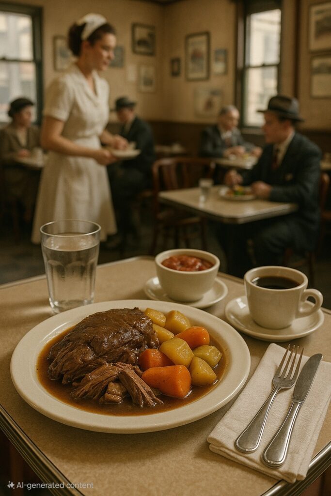 Classic American Diner-Style Pot Roast with Vegetables Recipe