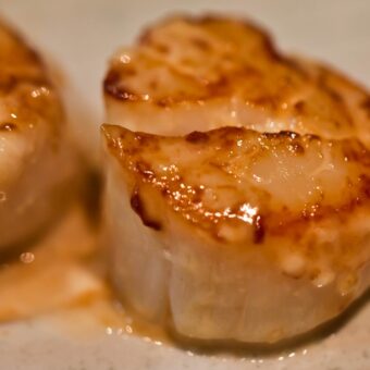 Bahama Breeze Pan-Seared Sea Scallops with Angel Hair Pasta Recipe