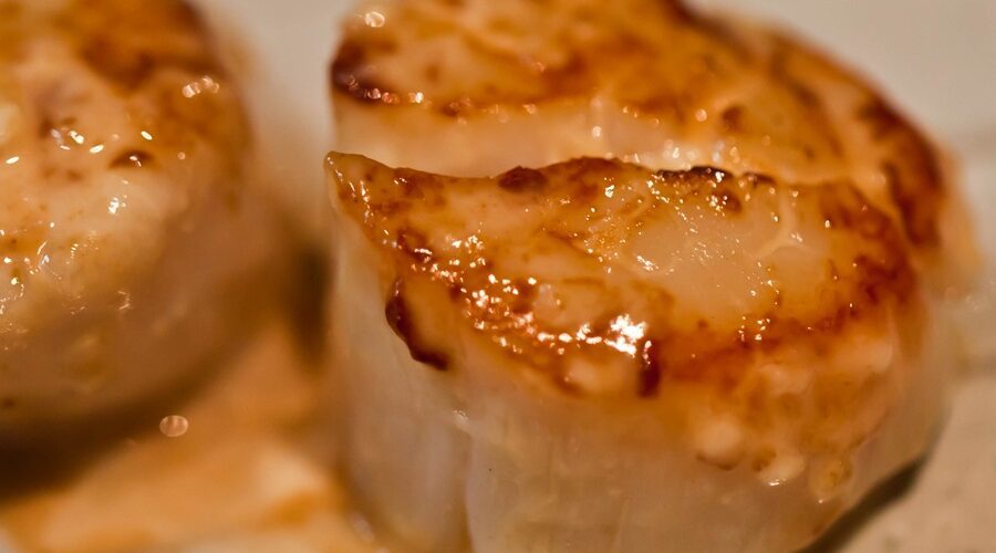 Bahama Breeze Pan-Seared Sea Scallops with Angel Hair Pasta Recipe