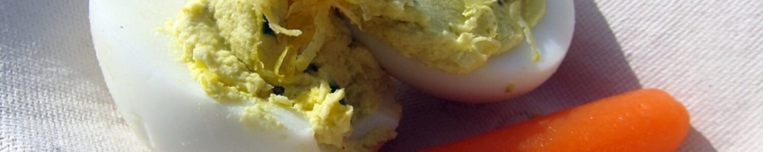 Biddy and Yolk Lemon Jalapeño Deviled Eggs Recipe