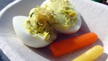 Biddy and Yolk Lemon Jalapeño Deviled Eggs Recipe