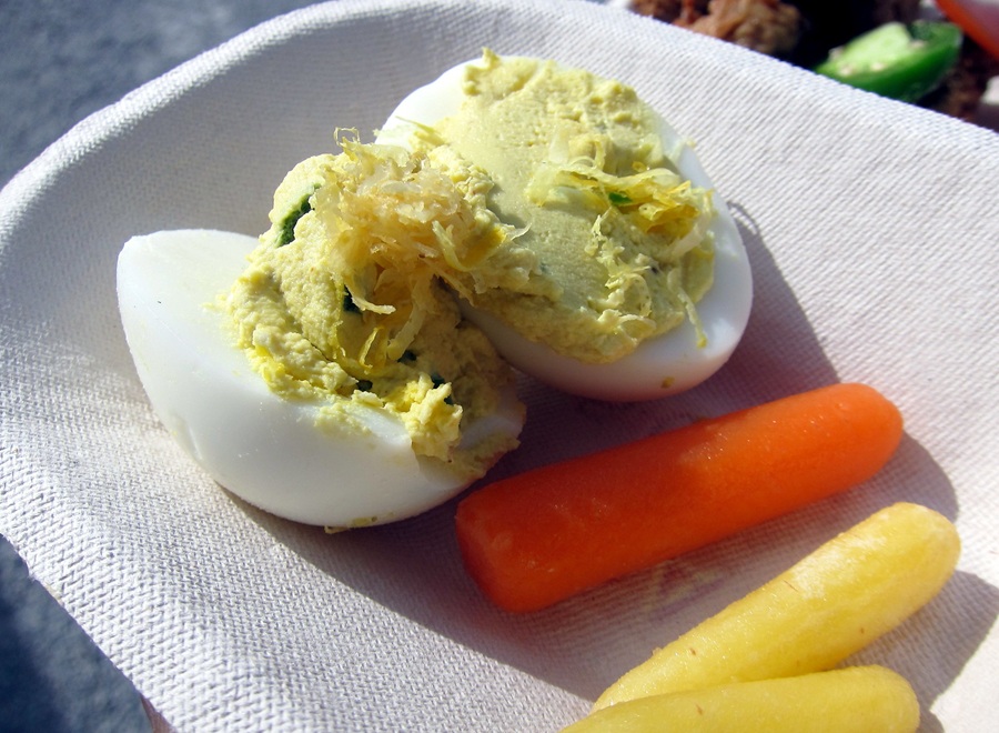 Biddy and Yolk Lemon Jalapeño Deviled Eggs Recipe