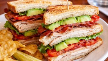 Carson Street Deli Smoked Turkey Avocado Club Recipe