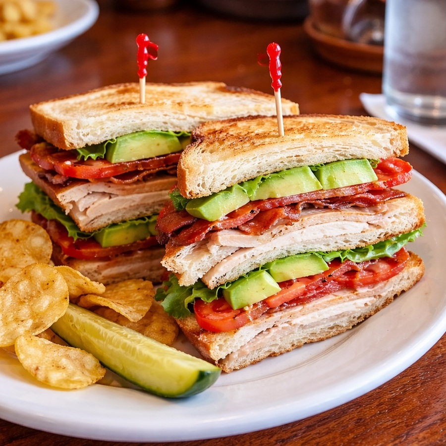 Carson Street Deli Smoked Turkey Avocado Club Recipe