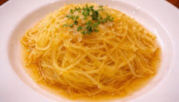 Bonefish Grill Spaghetti Squash with Honey Ginger Glaze Copycat Recipe