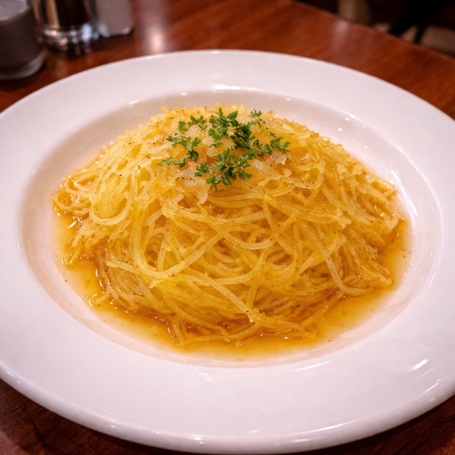 Bonefish Grill Spaghetti Squash with Honey Ginger Glaze Copycat Recipe