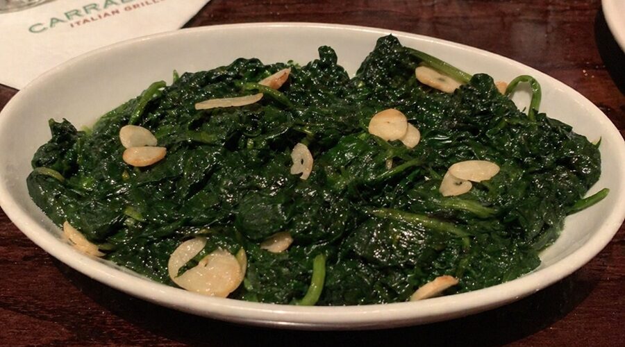 Carrabba's Italian Grill Sauteed Spinach Recipe