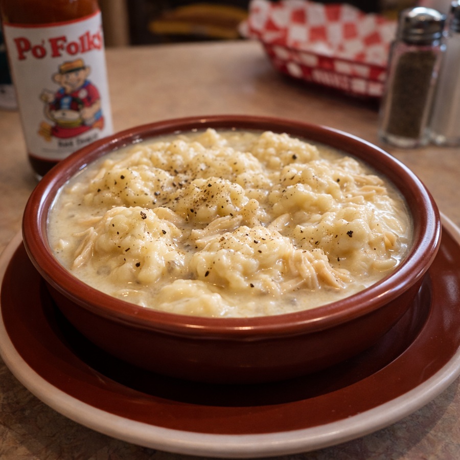 Po' Folks Chicken and Dumplings Copycat Recipe