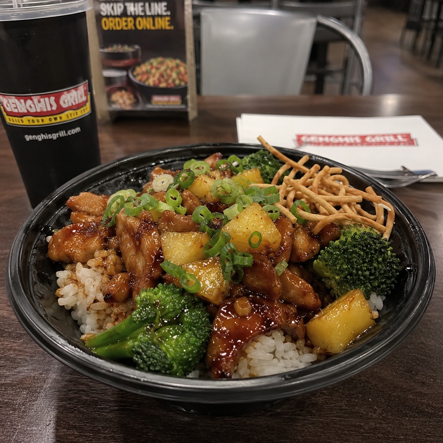 Genghis Grill Teriyaki Chicken Bowl Recipe