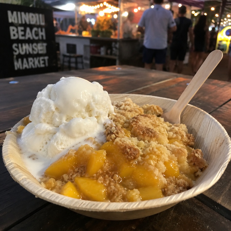 Mindil Beach Sunset Market Mango Crumble Recipe